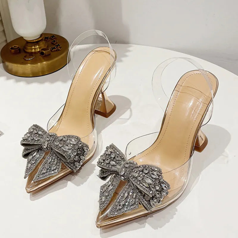 Women's PVC Transparent High Heels Sandal
