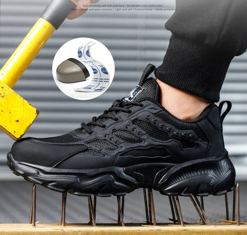 Newest Safety Shoes For Men's Women Puncture Proof Industrial Work Boots Steel Toe Anti-smash Indestructible Footwear
