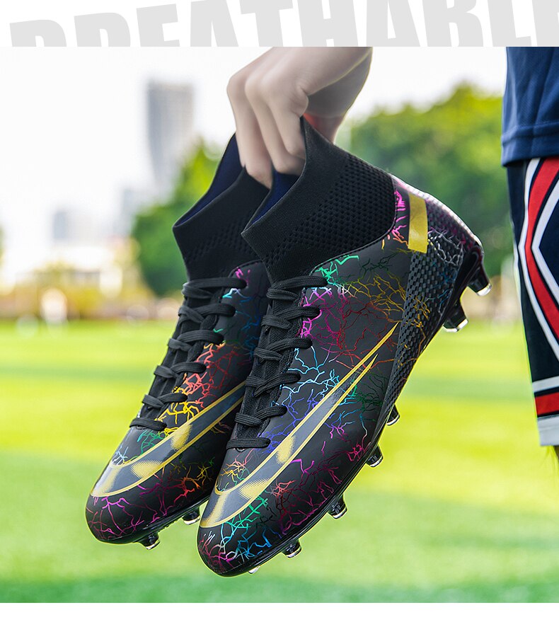 Men's Football Boots Professional Shoes for Kids Outdoor Breathable Soccer Society Indoor Soccer