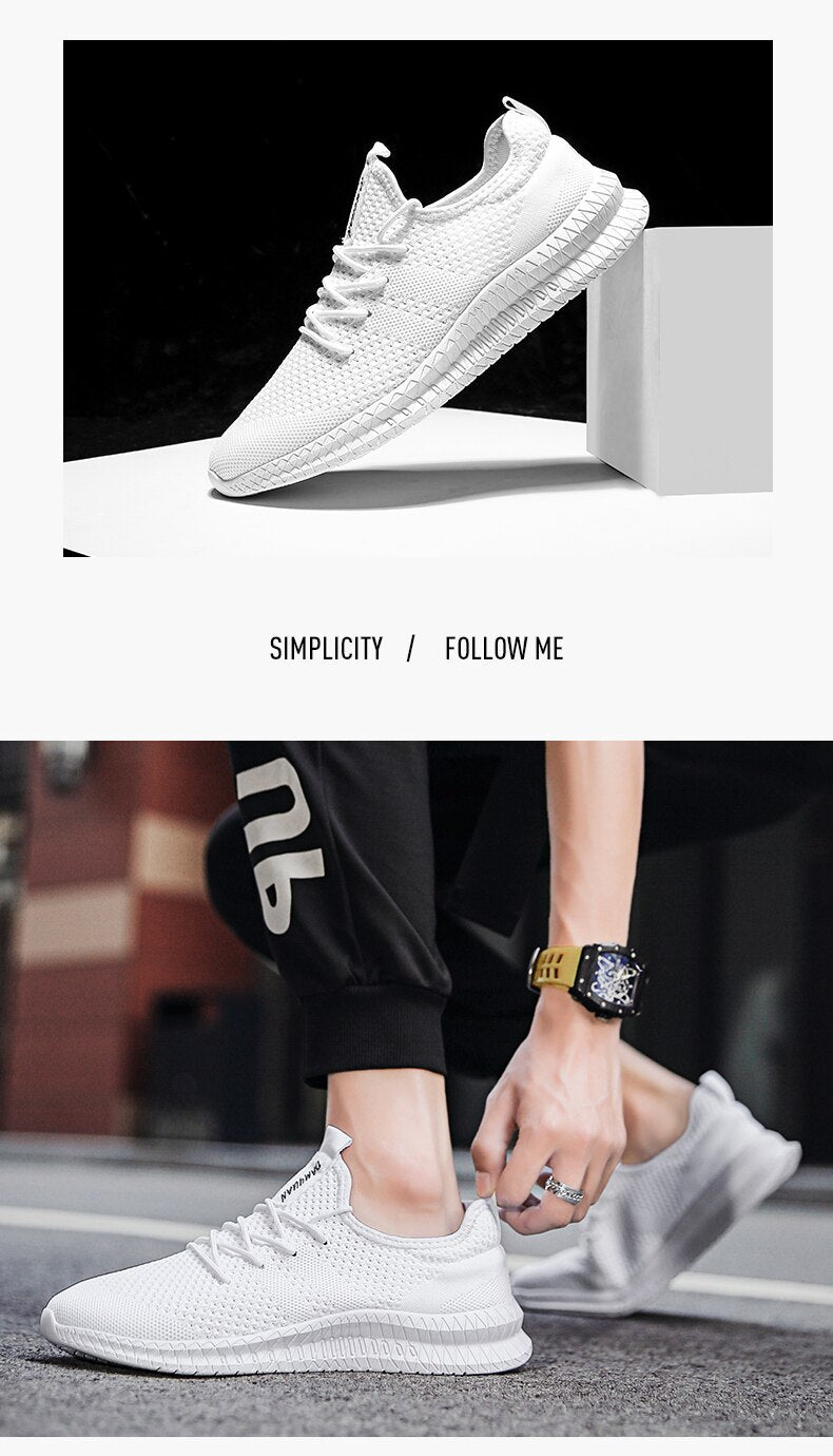 Shoes Men's Sneakers Breathable Gym Casual Light Walking Footwear Zapatillas Hombre