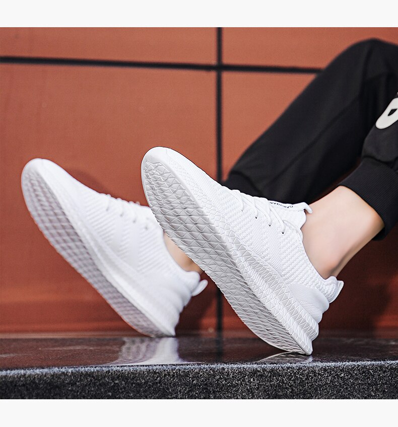 Shoes Men's Sneakers Breathable Gym Casual Light Walking Footwear Zapatillas Hombre