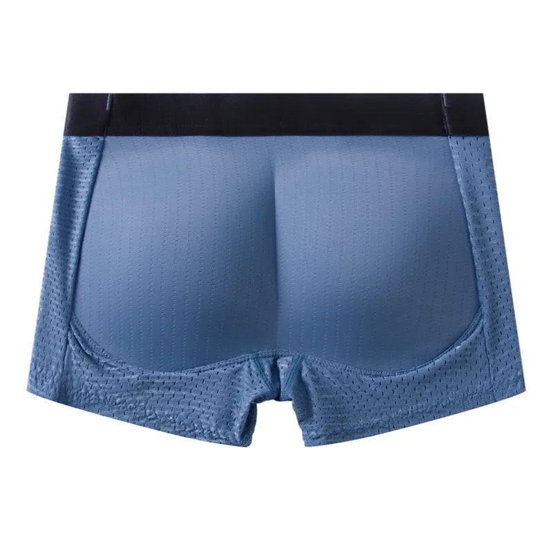 Nylon Ice Silk Men's Underwear Breathable Thickened Panties Buttocks Fake Butt Padded Butt Enhancer Booty Underpants