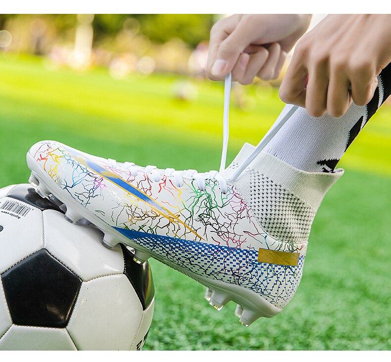 Men's Football Boots Professional Shoes for Kids Outdoor Breathable Soccer Society Indoor Soccer