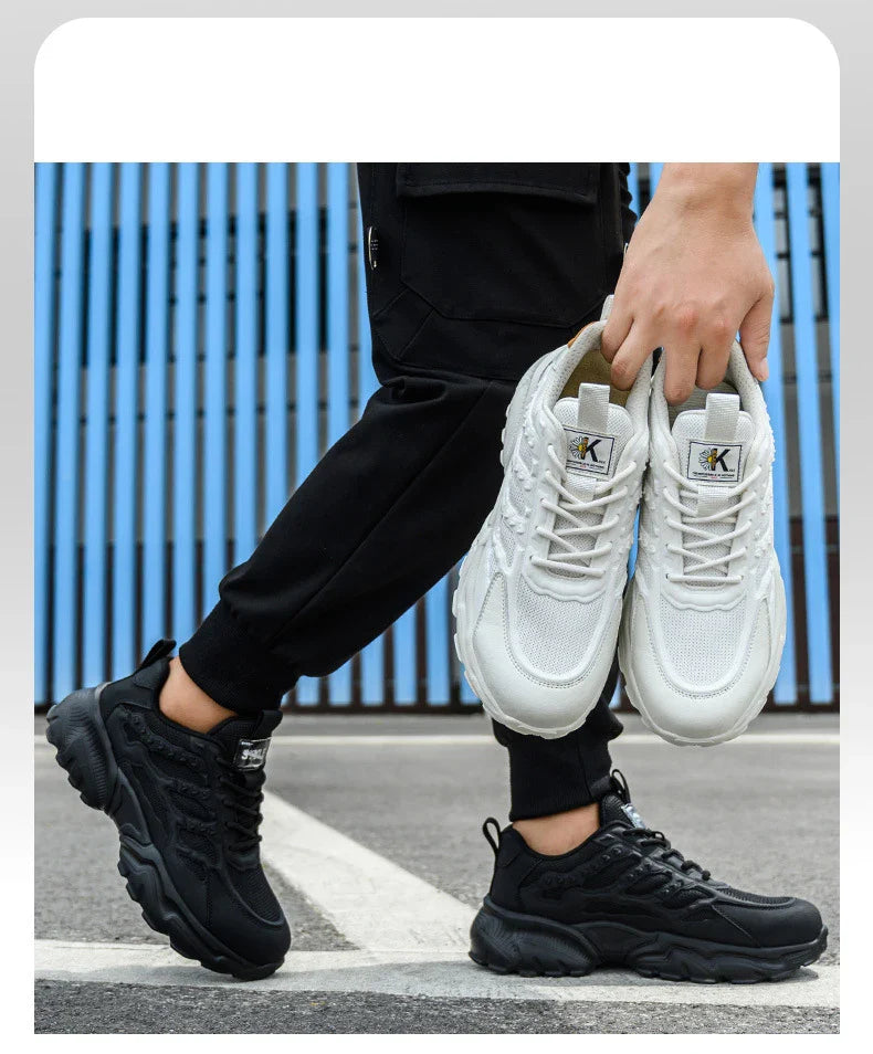 Newest Safety Shoes For Men's Women Puncture Proof Industrial Work Boots Steel Toe Anti-smash Indestructible Footwear