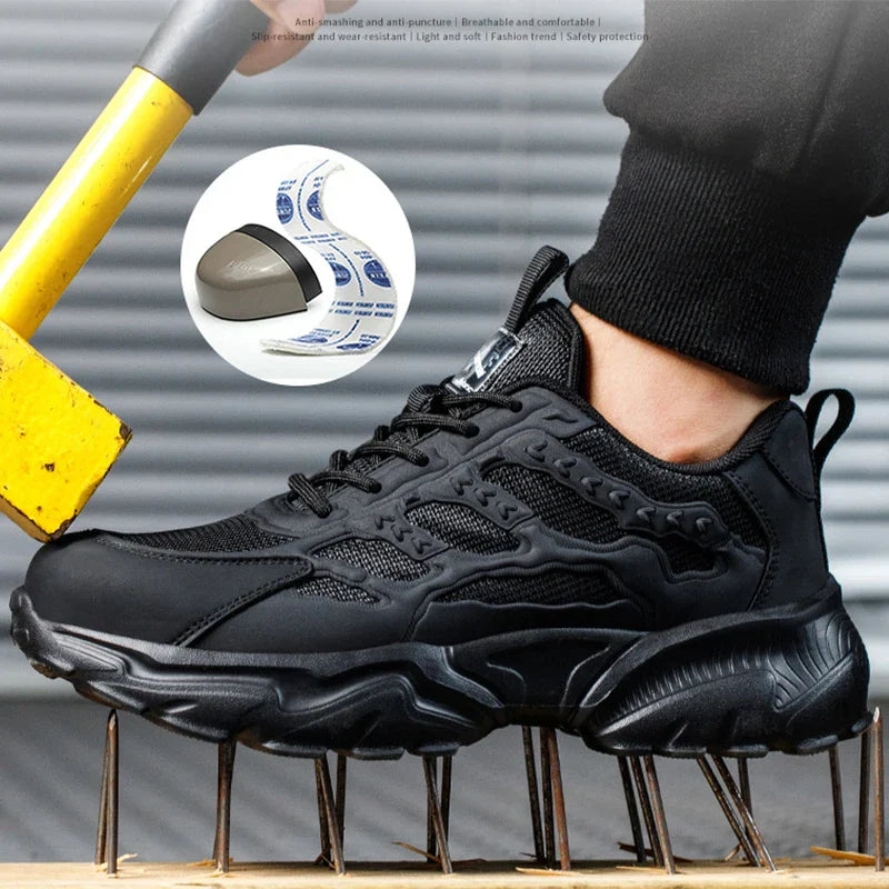 Newest Safety Shoes For Men's Women Puncture Proof Industrial Work Boots Steel Toe Anti-smash Indestructible Footwear