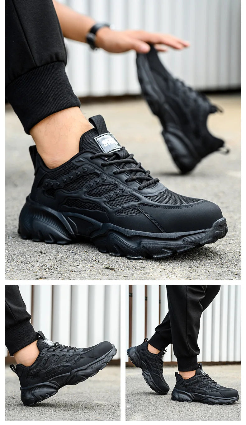 Newest Safety Shoes For Men's Women Puncture Proof Industrial Work Boots Steel Toe Anti-smash Indestructible Footwear