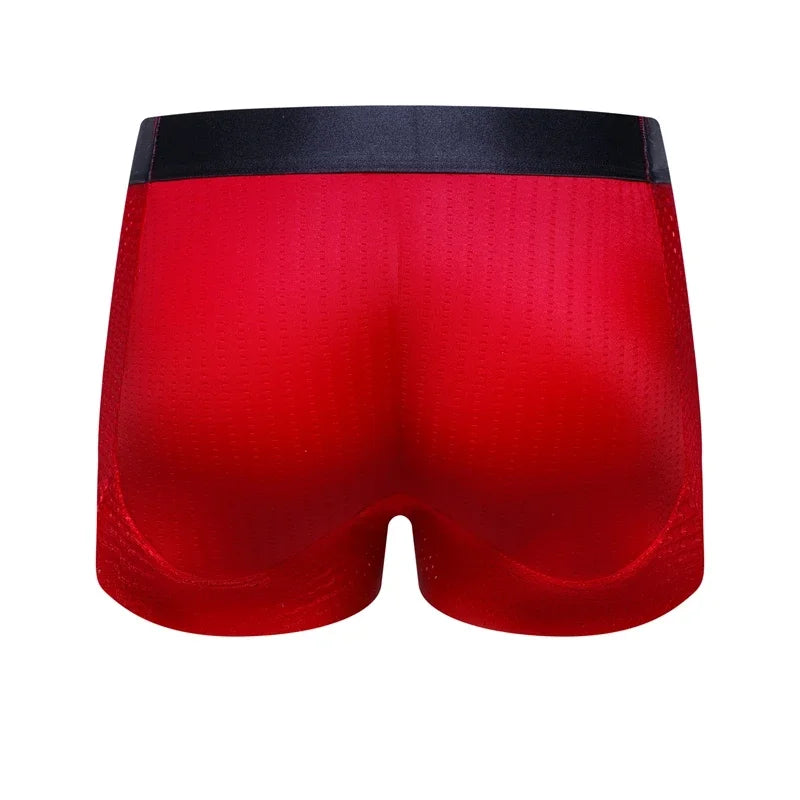 Nylon Ice Silk Men's Underwear Breathable Thickened Panties Buttocks Fake Butt Padded Butt Enhancer Booty Underpants
