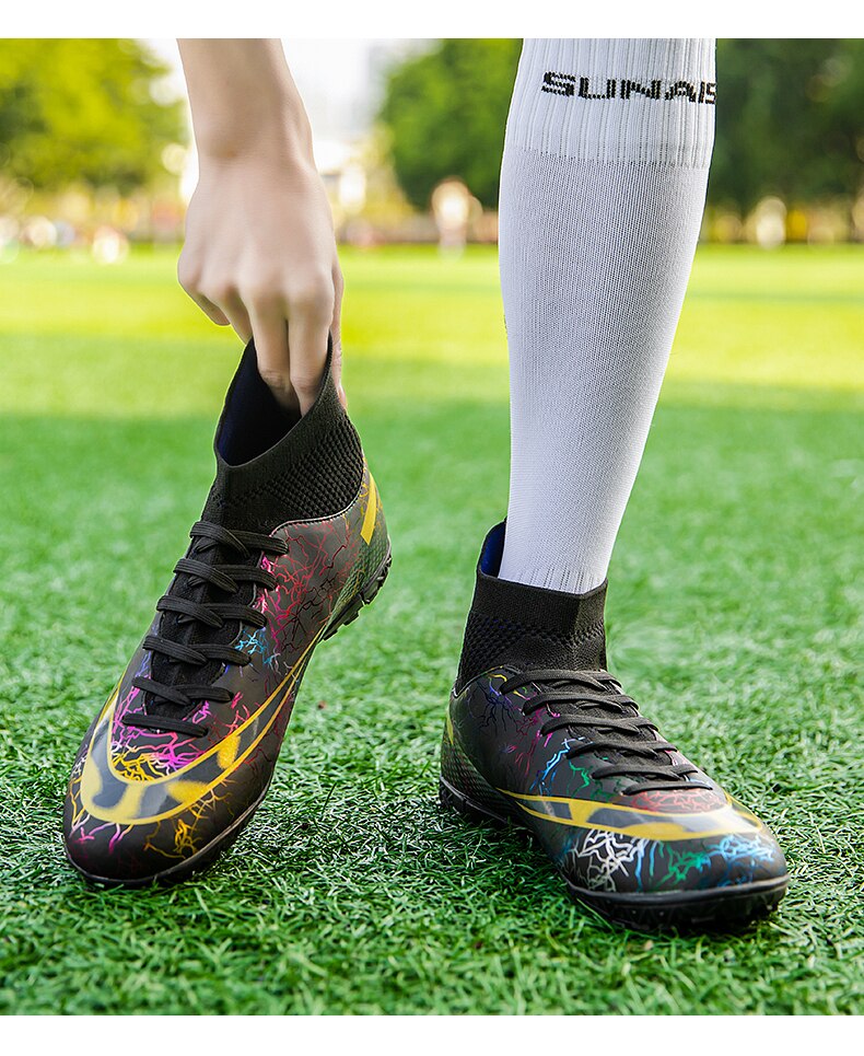 Men's Football Boots Professional Shoes for Kids Outdoor Breathable Soccer Society Indoor Soccer
