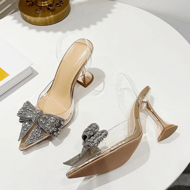Women's PVC Transparent High Heels Sandal