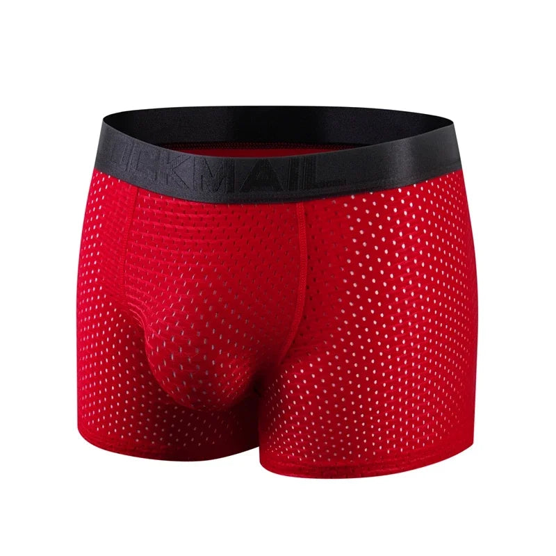 Nylon Ice Silk Men's Underwear Breathable Thickened Panties Buttocks Fake Butt Padded Butt Enhancer Booty Underpants