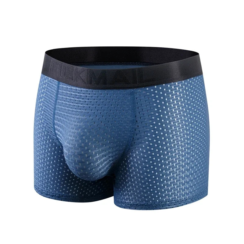 Nylon Ice Silk Men's Underwear Breathable Thickened Panties Buttocks Fake Butt Padded Butt Enhancer Booty Underpants