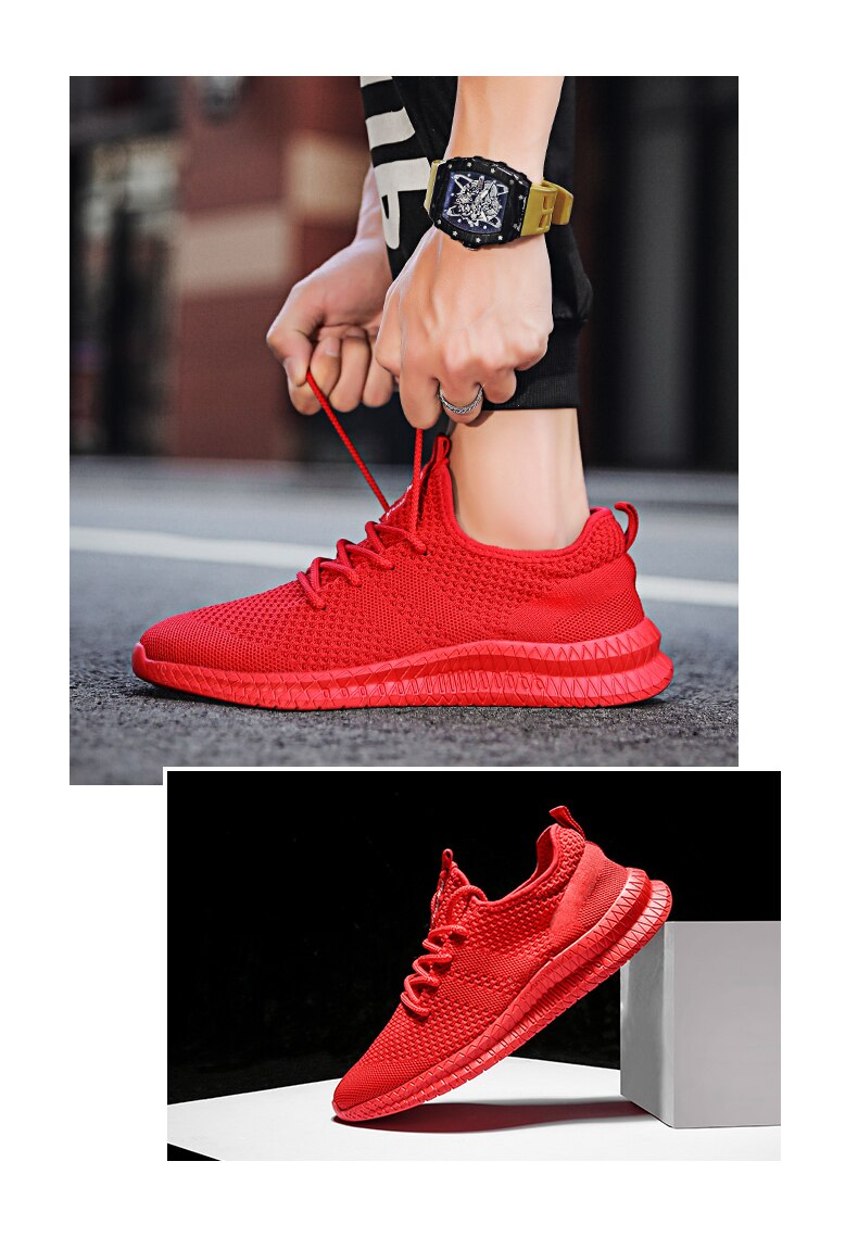 Shoes Men's Sneakers Breathable Gym Casual Light Walking Footwear Zapatillas Hombre