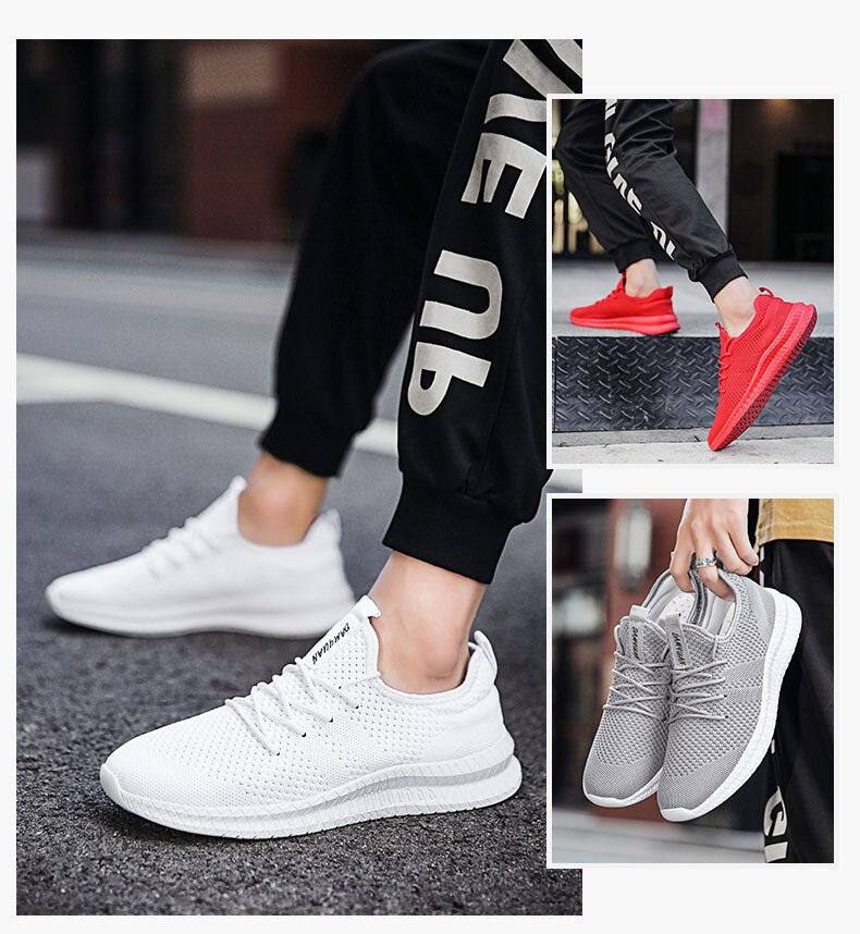 Shoes Men's Sneakers Breathable Gym Casual Light Walking Footwear Zapatillas Hombre