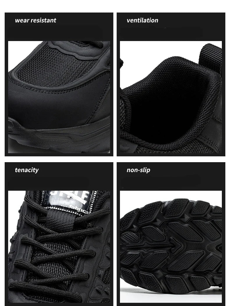 Newest Safety Shoes For Men's Women Puncture Proof Industrial Work Boots Steel Toe Anti-smash Indestructible Footwear