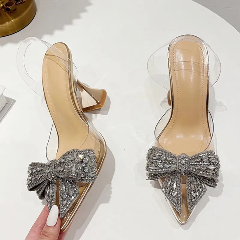 Women's PVC Transparent High Heels Sandal
