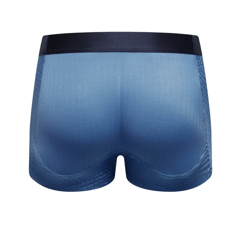 Nylon Ice Silk Men's Underwear Breathable Thickened Panties Buttocks Fake Butt Padded Butt Enhancer Booty Underpants