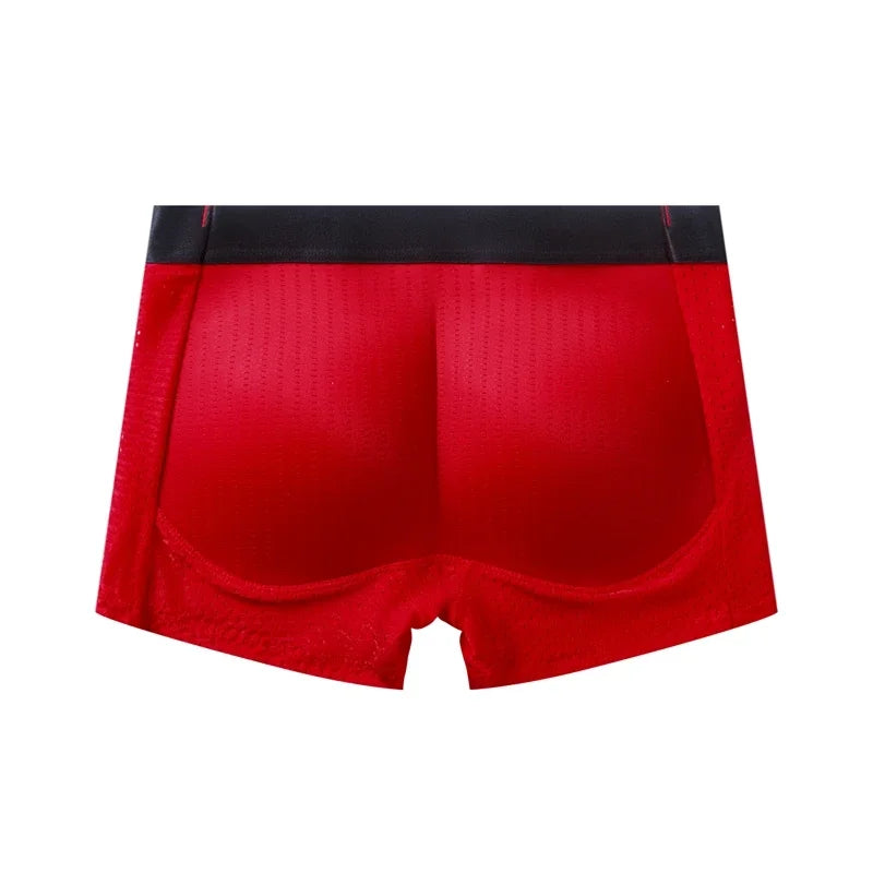 Nylon Ice Silk Men's Underwear Breathable Thickened Panties Buttocks Fake Butt Padded Butt Enhancer Booty Underpants