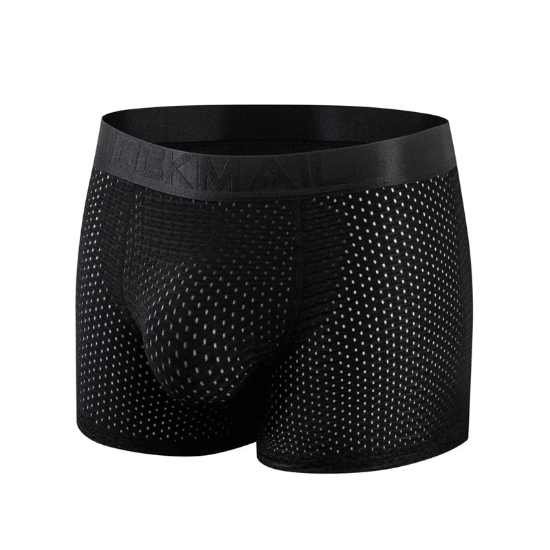 Nylon Ice Silk Men's Underwear Breathable Thickened Panties Buttocks Fake Butt Padded Butt Enhancer Booty Underpants