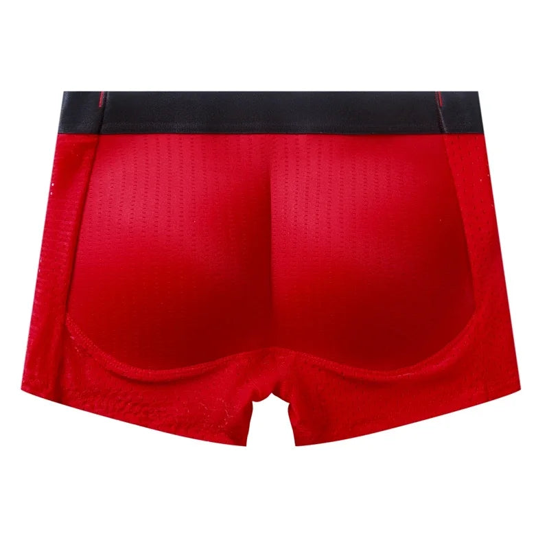 Nylon Ice Silk Men's Underwear Breathable Thickened Panties Buttocks Fake Butt Padded Butt Enhancer Booty Underpants