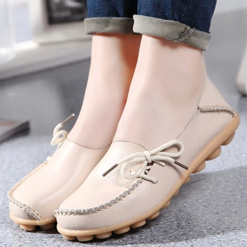 Women Shoes Slip On Bow Tie Flats Tennis Shoes
