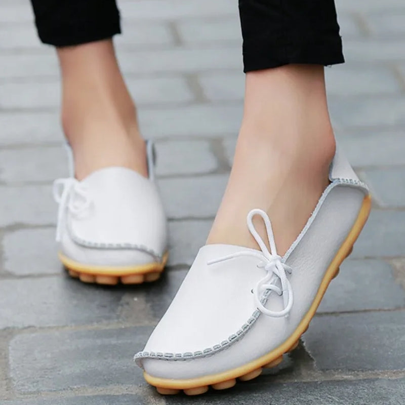 Women Shoes Slip On Bow Tie Flats Tennis Shoes