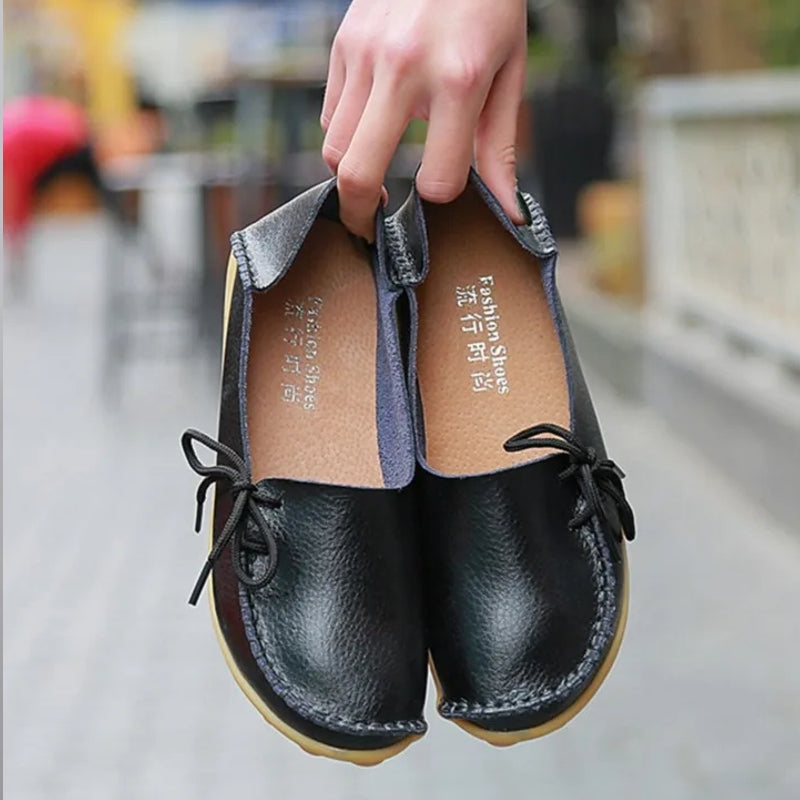 Women Shoes Slip On Bow Tie Flats Tennis Shoes