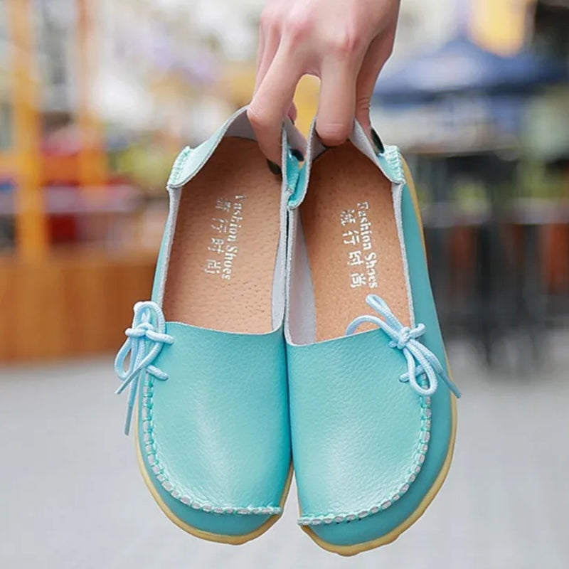 Women Shoes Slip On Bow Tie Flats Tennis Shoes