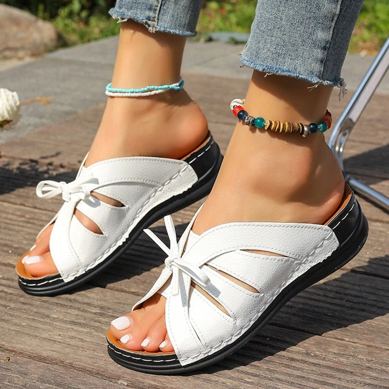 Women Sandals Sweet Wedges Heels Sandals