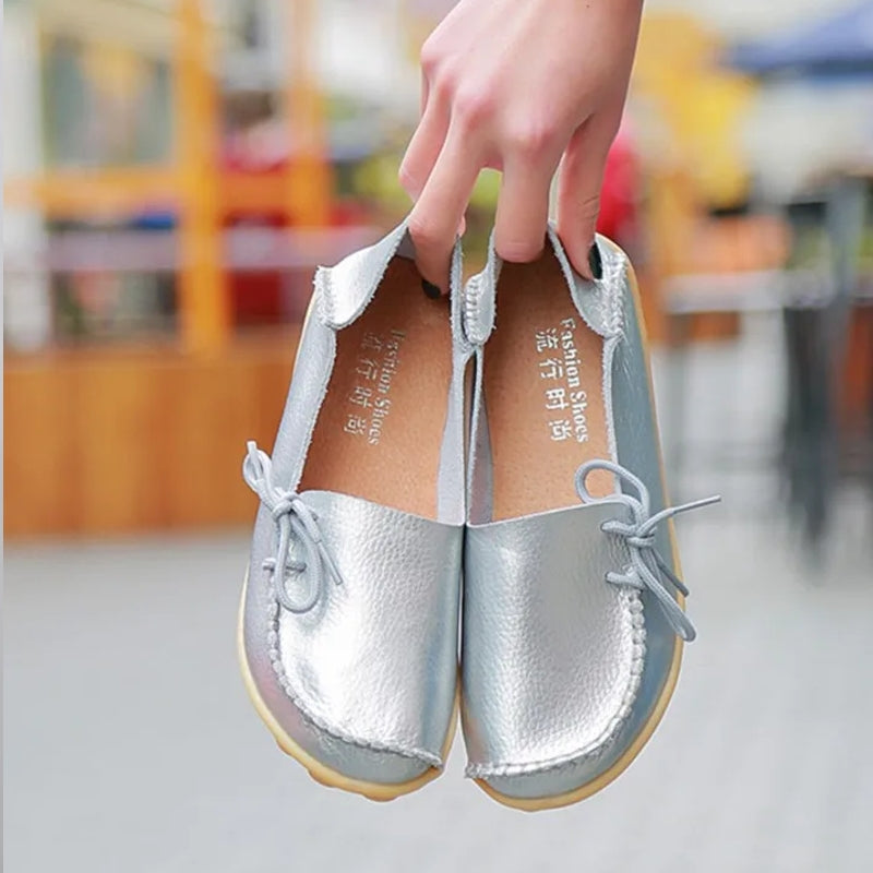Women Shoes Slip On Bow Tie Flats Tennis Shoes