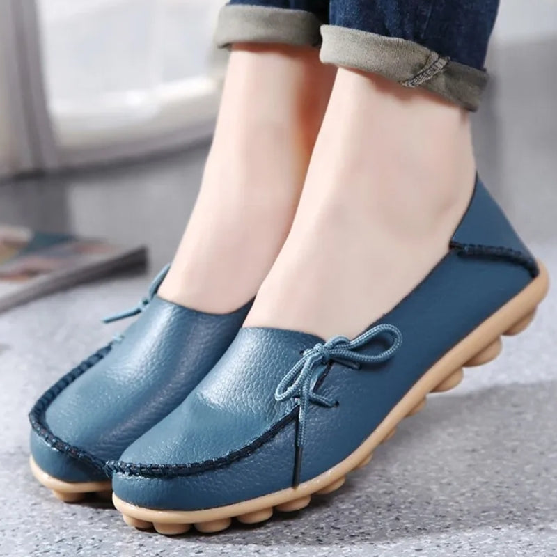 Women Shoes Slip On Bow Tie Flats Tennis Shoes