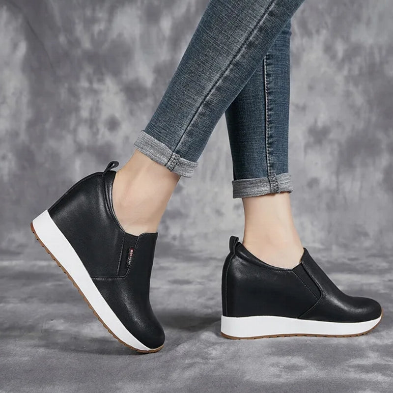 Genuine Leather Ankle Boot for Women 7cm