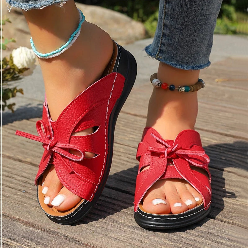 Women Sandals Sweet Wedges Heels Sandals