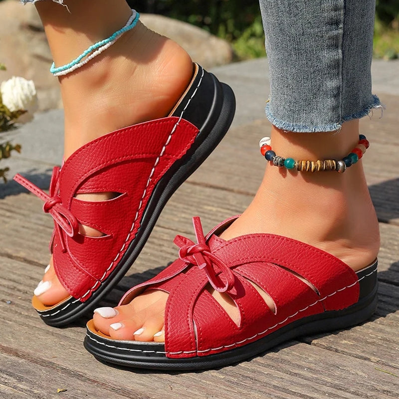 Women Sandals Sweet Wedges Heels Sandals
