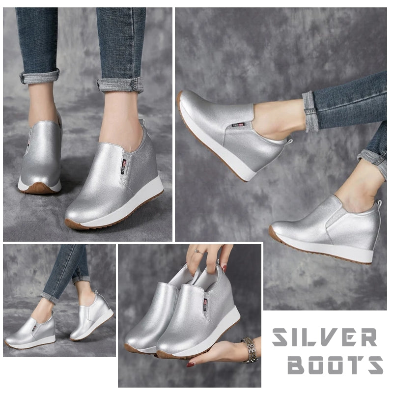 Genuine Leather Ankle Boot for Women 7cm