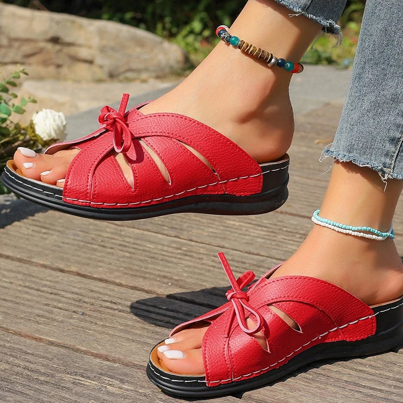Women Sandals Sweet Wedges Heels Sandals