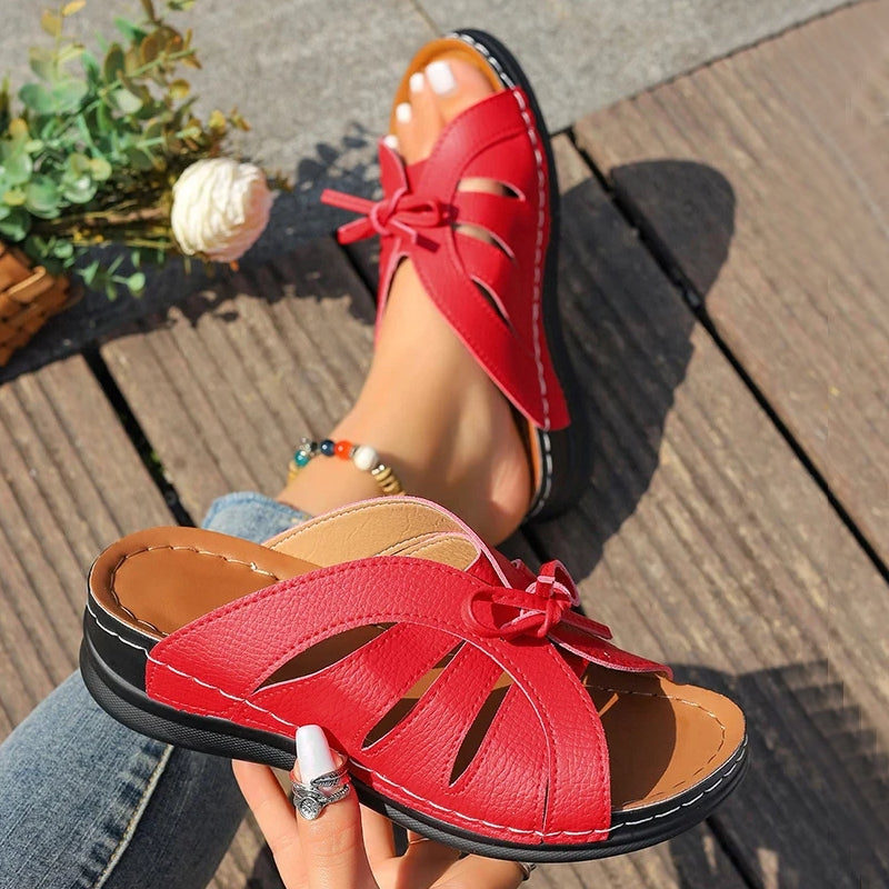 Women Sandals Sweet Wedges Heels Sandals