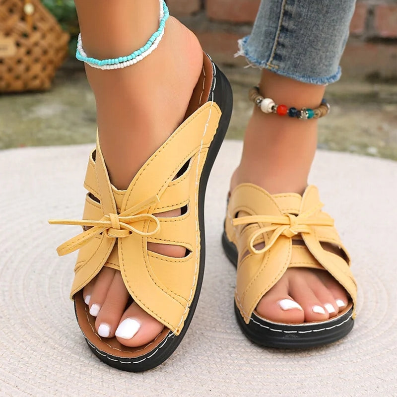 Women Sandals Sweet Wedges Heels Sandals