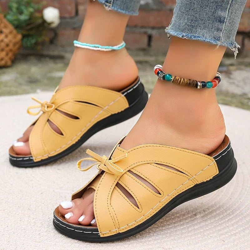 Women Sandals Sweet Wedges Heels Sandals