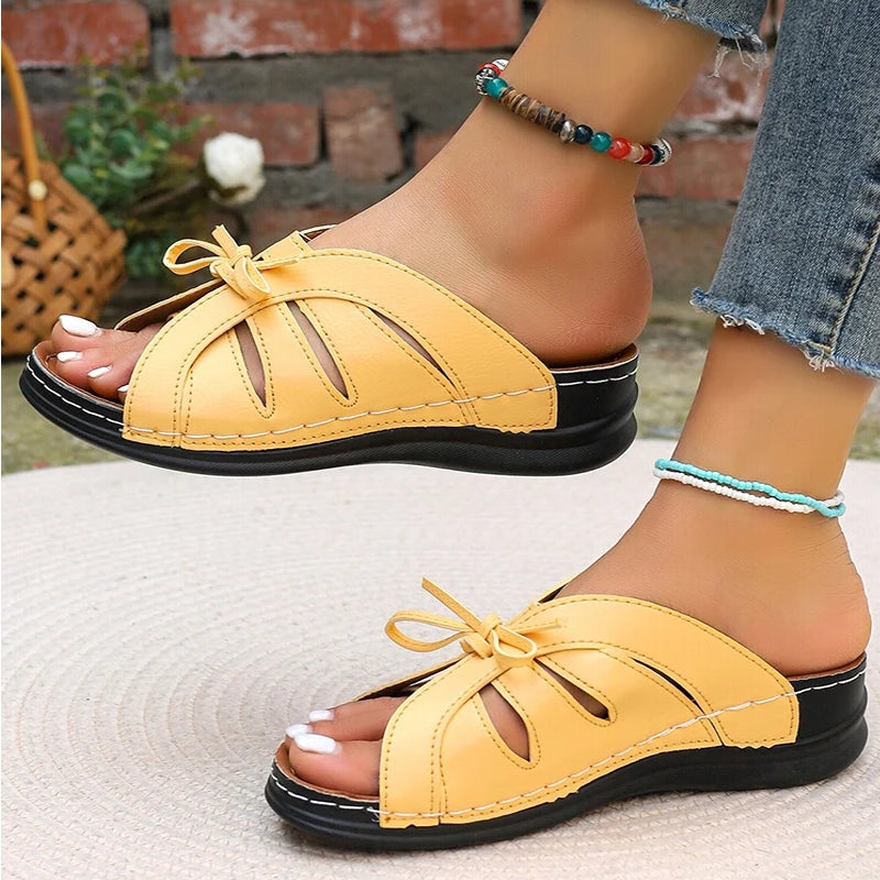 Women Sandals Sweet Wedges Heels Sandals