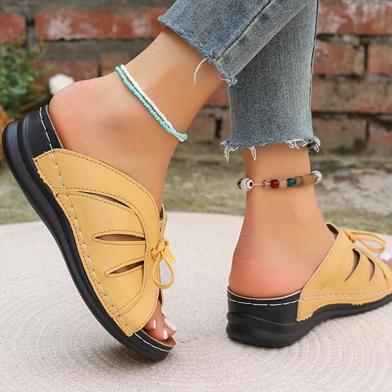 Women Sandals Sweet Wedges Heels Sandals