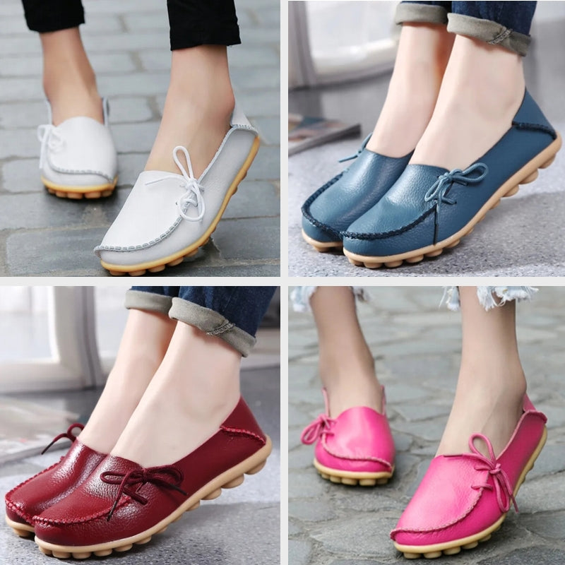 Women Shoes Slip On Bow Tie Flats Tennis Shoes