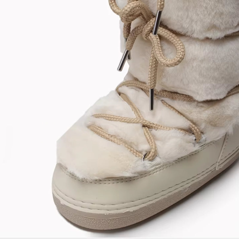 Winter Fur Women Snow Boots