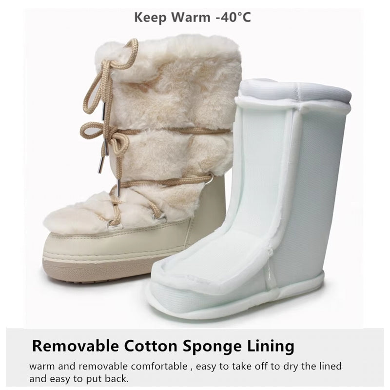 Winter Fur Women Snow Boots