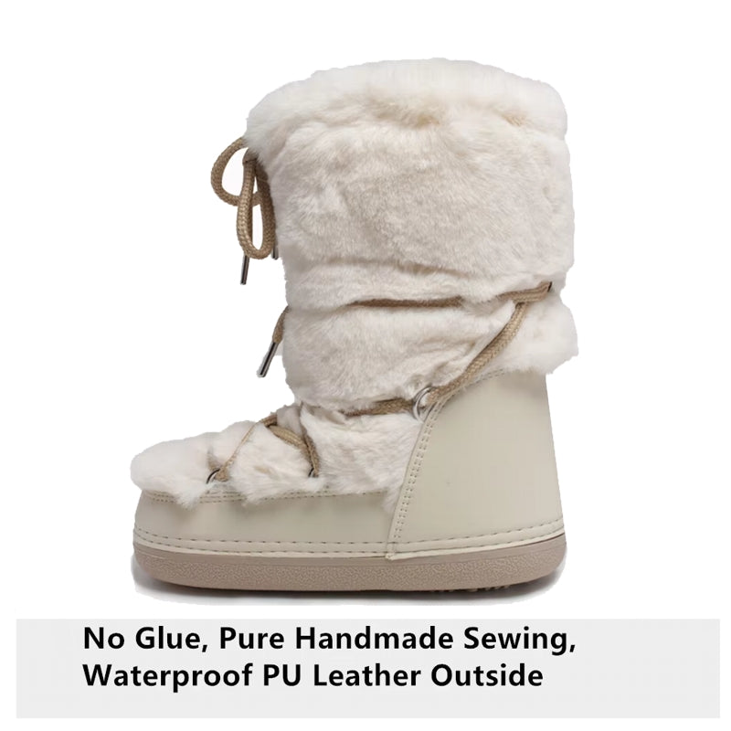 Winter Fur Women Snow Boots