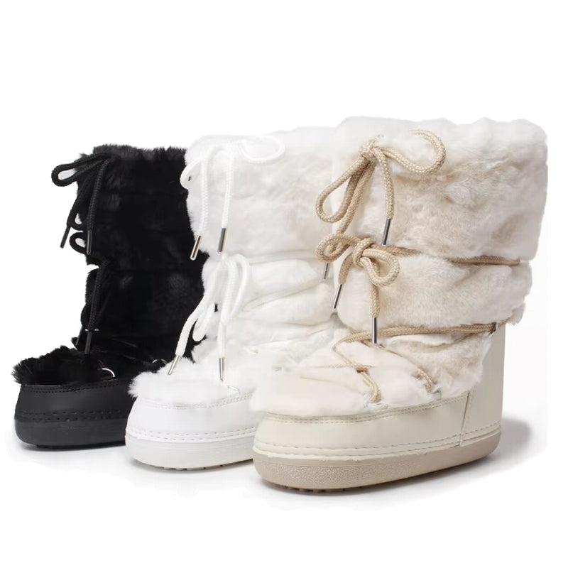 Winter Fur Women Snow Boots