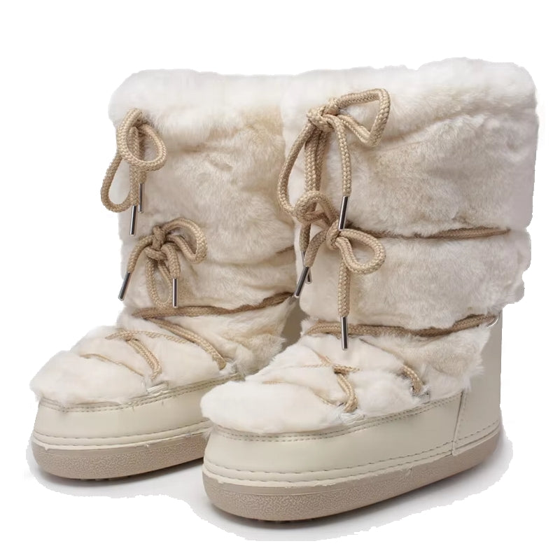 Winter Fur Women Snow Boots