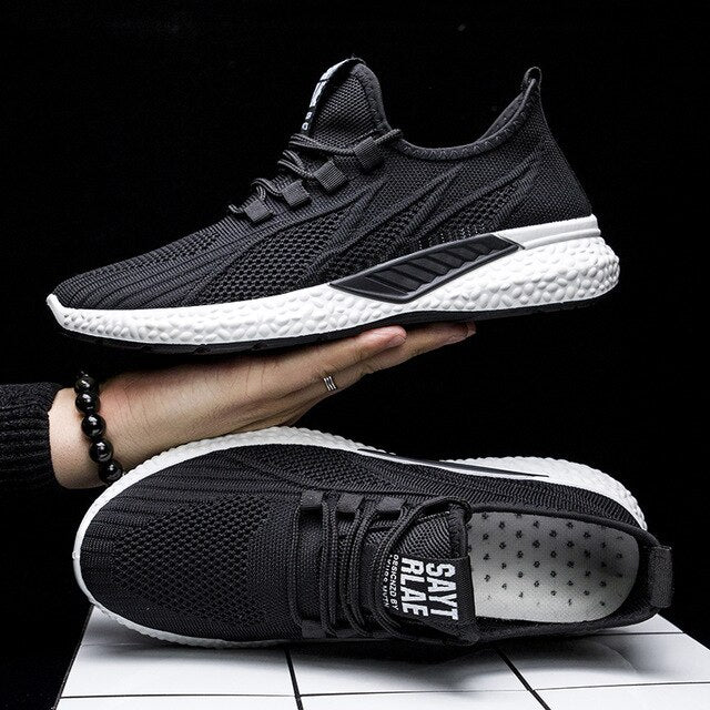 Mesh Casual Shoes Lace Up Men Shoes Lightweight