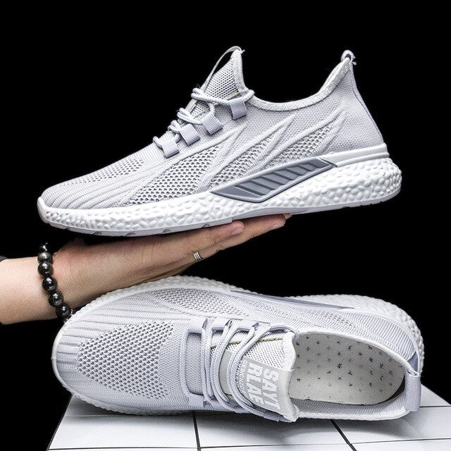 Mesh Casual Shoes Lace Up Men Shoes Lightweight