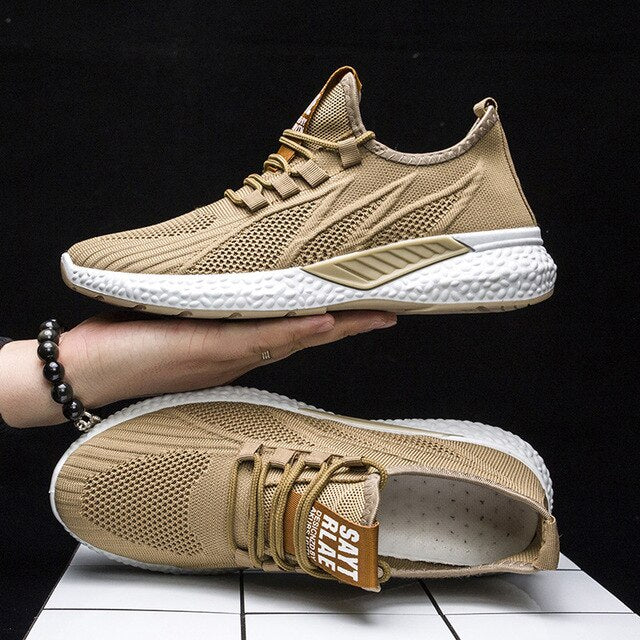 Mesh Casual Shoes Lace Up Men Shoes Lightweight